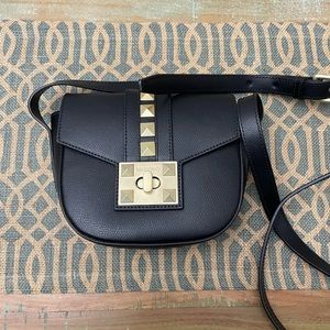 Valentino Stud Pebbled Crossbody Bag